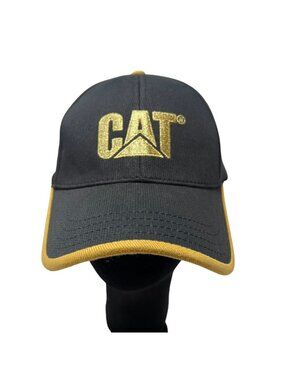 CAT VIP Caterpillar Machinery Construction Equipment Logo Strapback Hat Cap